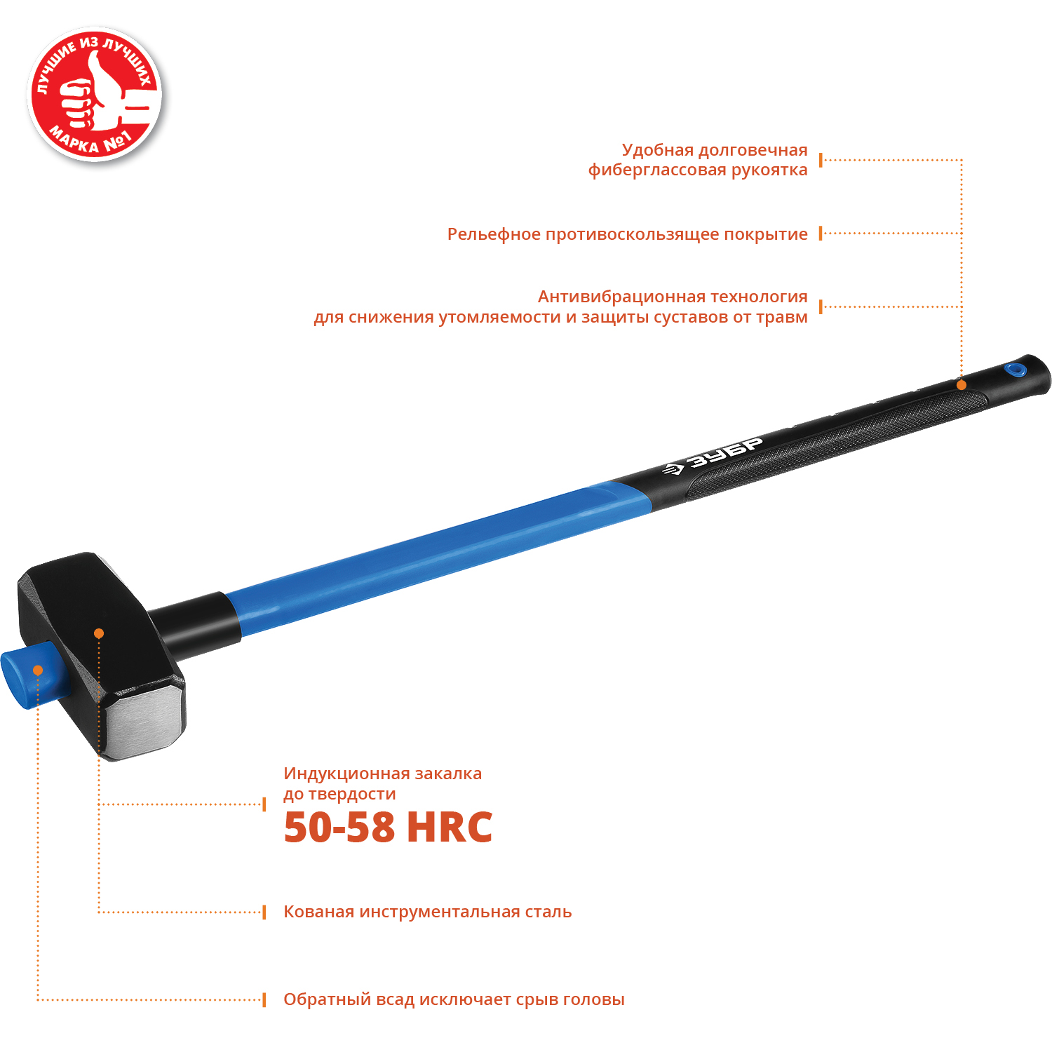 ЗУБР 5 кг, 900 мм, кувалда, Профессионал (20111-5)