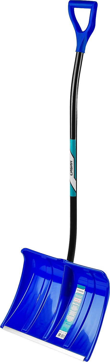 СИБИН ЛПА-500, снеговая лопата, алюминиевый черенок, пластиковый ковш 500мм (421847)
