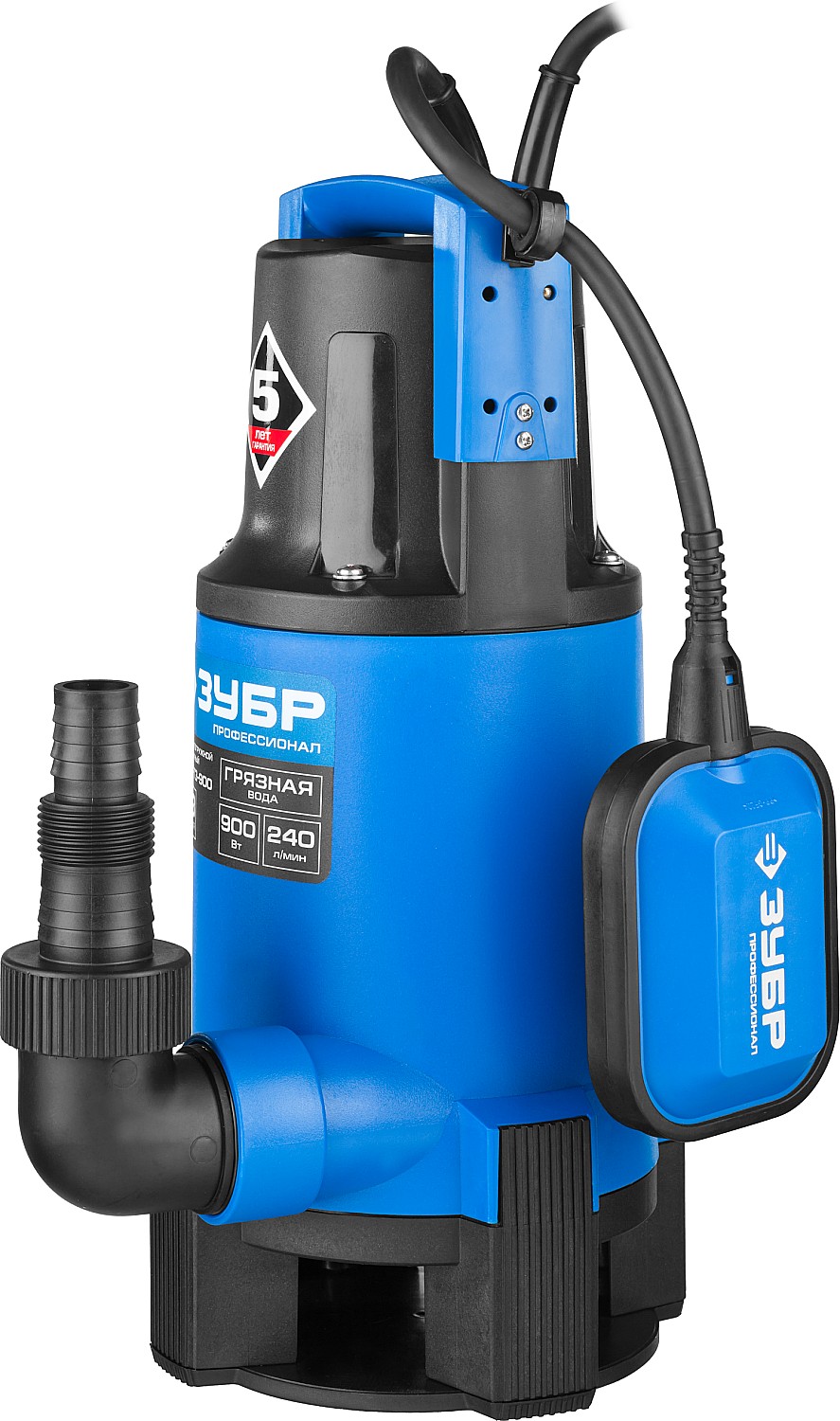 ЗУБР 900 Вт, дренажный насос для грязной воды, Профессионал (НПГ-Т3-900)