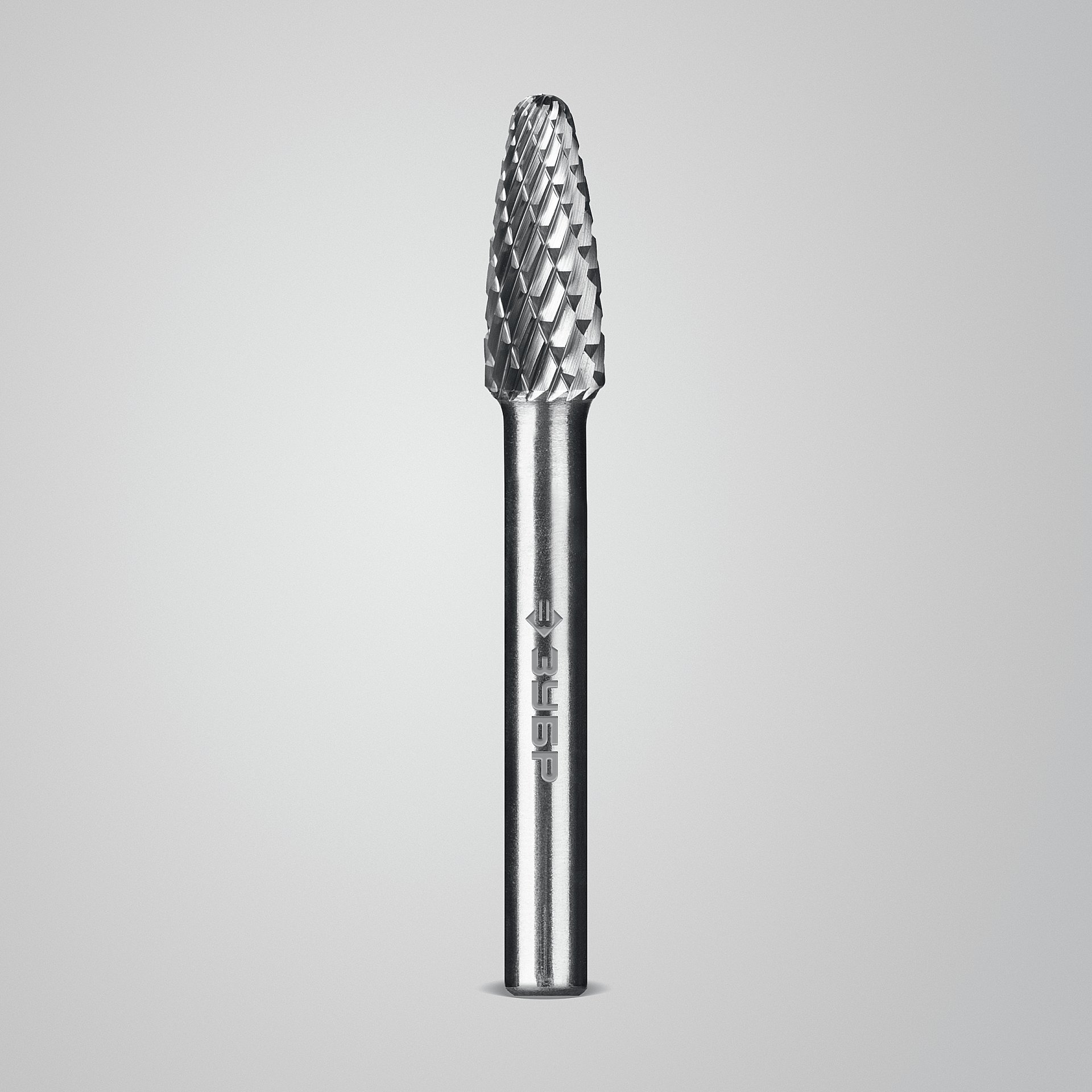 ЗУБР 8х20 мм, тип F (парабола с закругленным углом, радиус 2.0 мм), хв-к 6 мм, твердосплавная борфреза, ПРОФЕССИОНАЛ (28805-8-20)