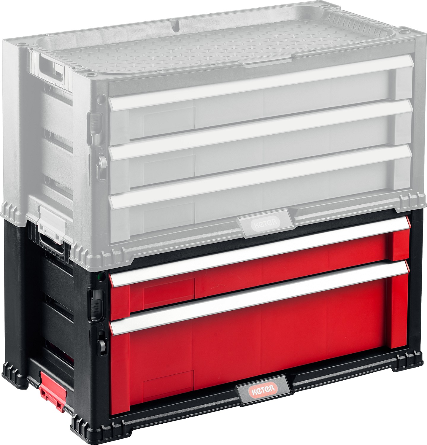 KETER DRAWER-2, 562 х 289 х 262 мм, (22″), ящик с 2 выдвижными полками (38382-2)