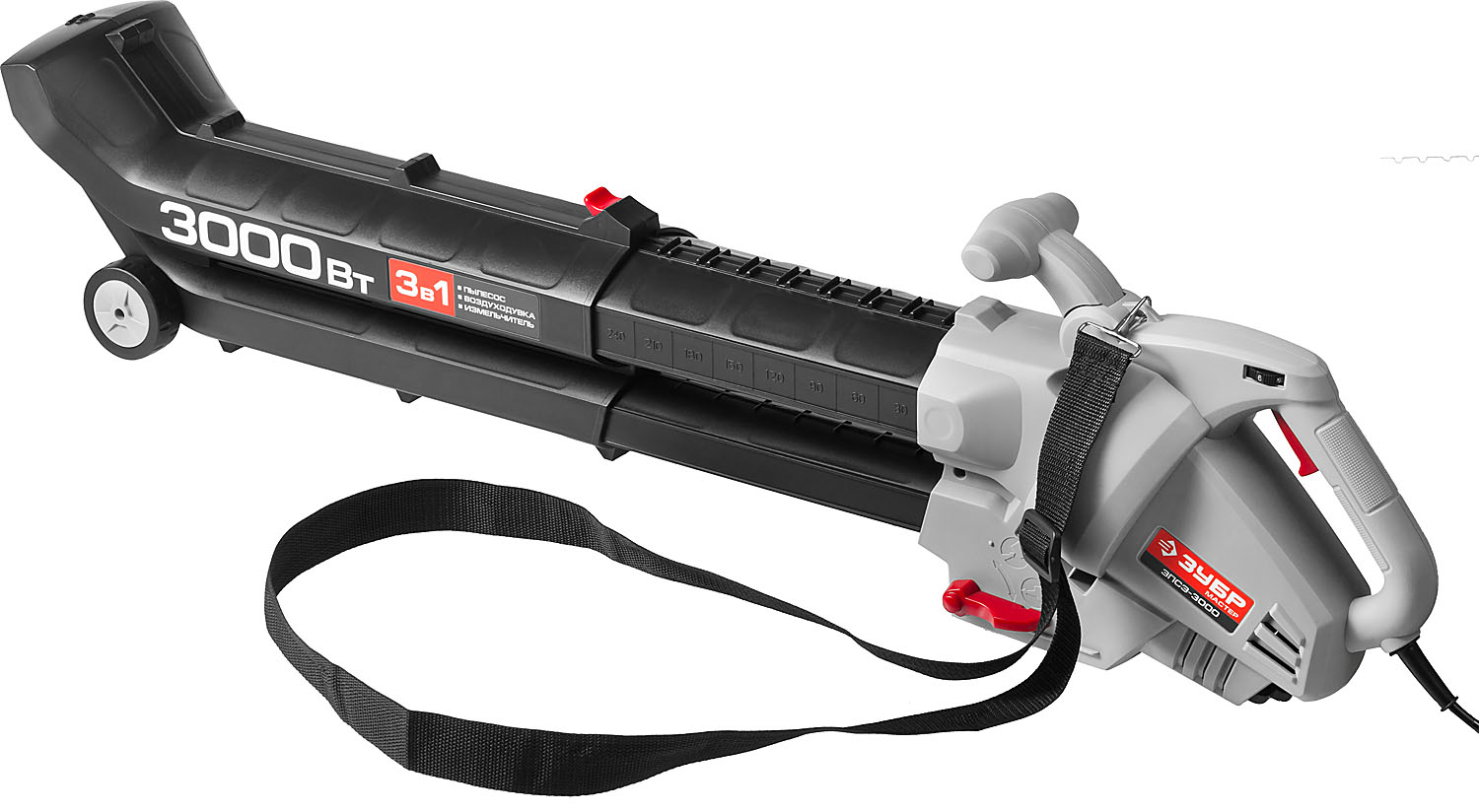 ЗУБР 3000 Вт, электрический садовый пылесос-воздуходувка (ЗПСЭ-3000)