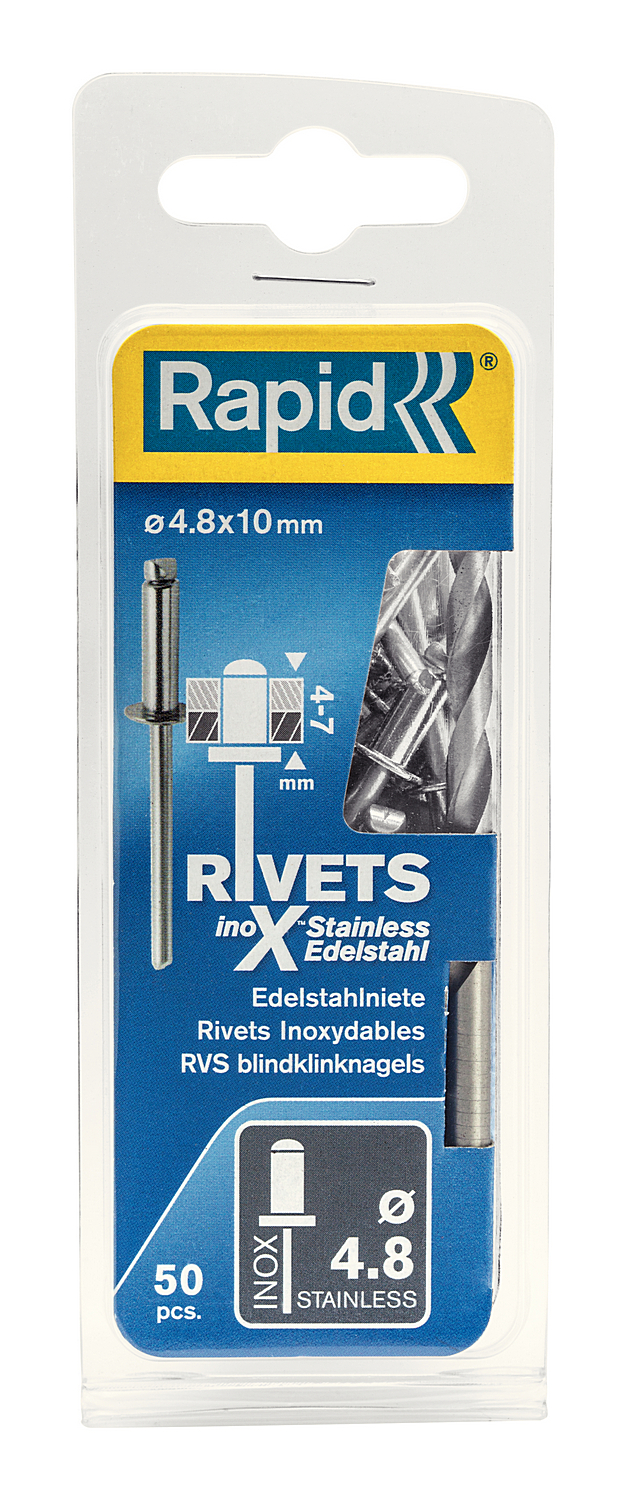 RAPID 4.8 х 10 мм, 50 шт, нержавеющая заклепка (5000396)