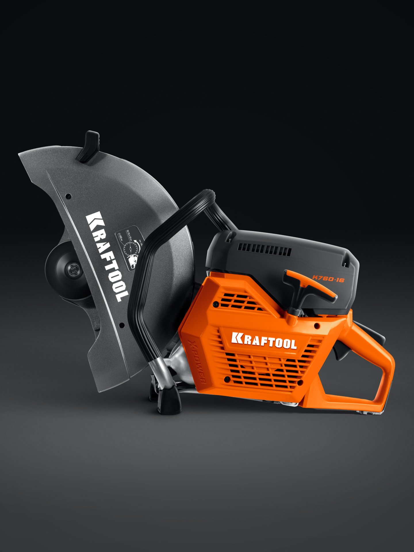 KRAFTOOL 3700 Вт, 400 мм, без диска, бензорез по металлу (рельсорез) (K760-16)