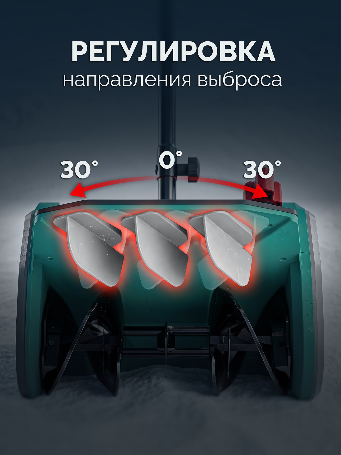 ЗУБР 20В, 33 см, без АКБ (LMS), лопата аккумуляторная (снегоуборщик) (СЛА-33)