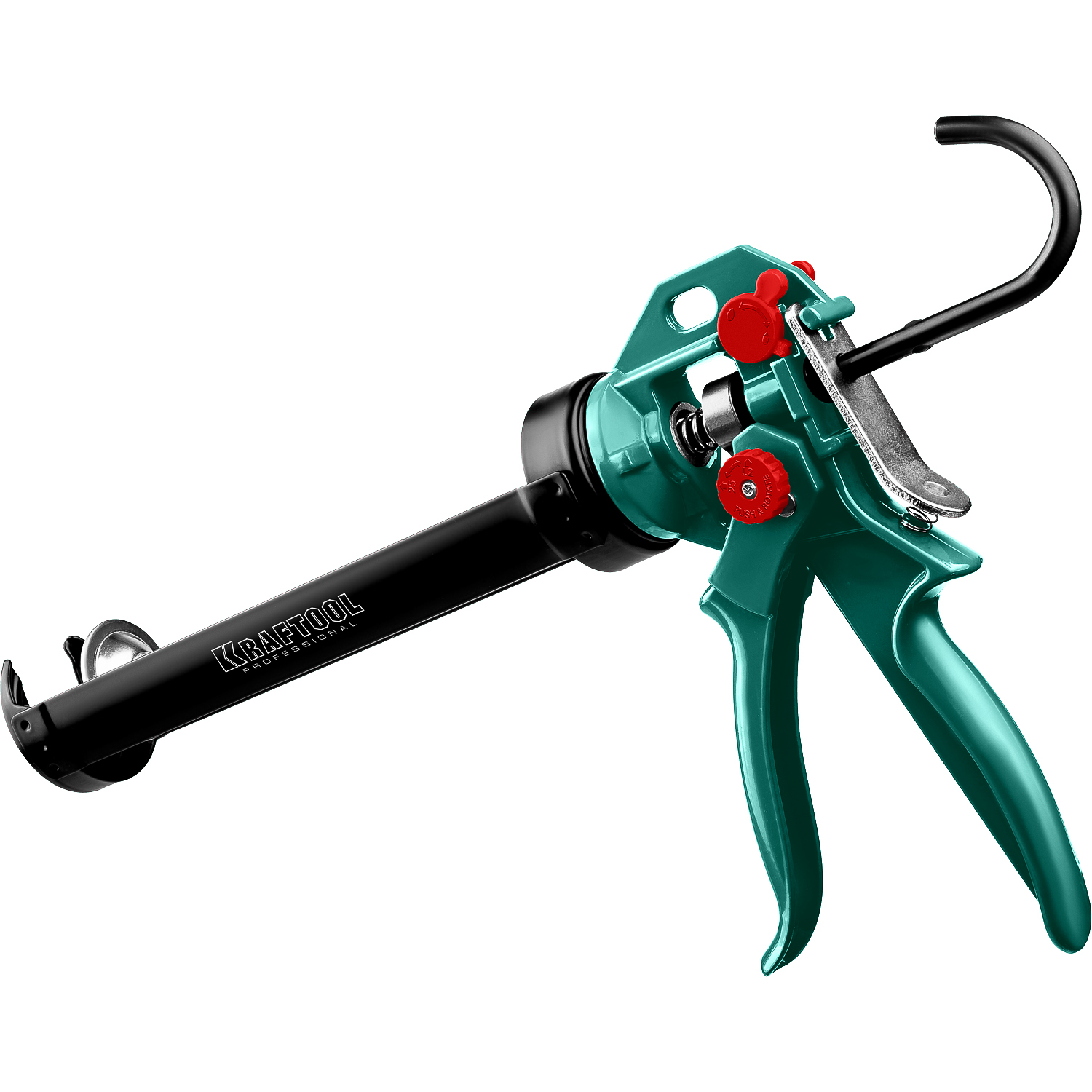 KRAFTOOL EXPERT 4-in-1 310 мл, антикапельная система, регулировка силы давления, усиленный скелетный поворотный пистолет для герметика (06675)