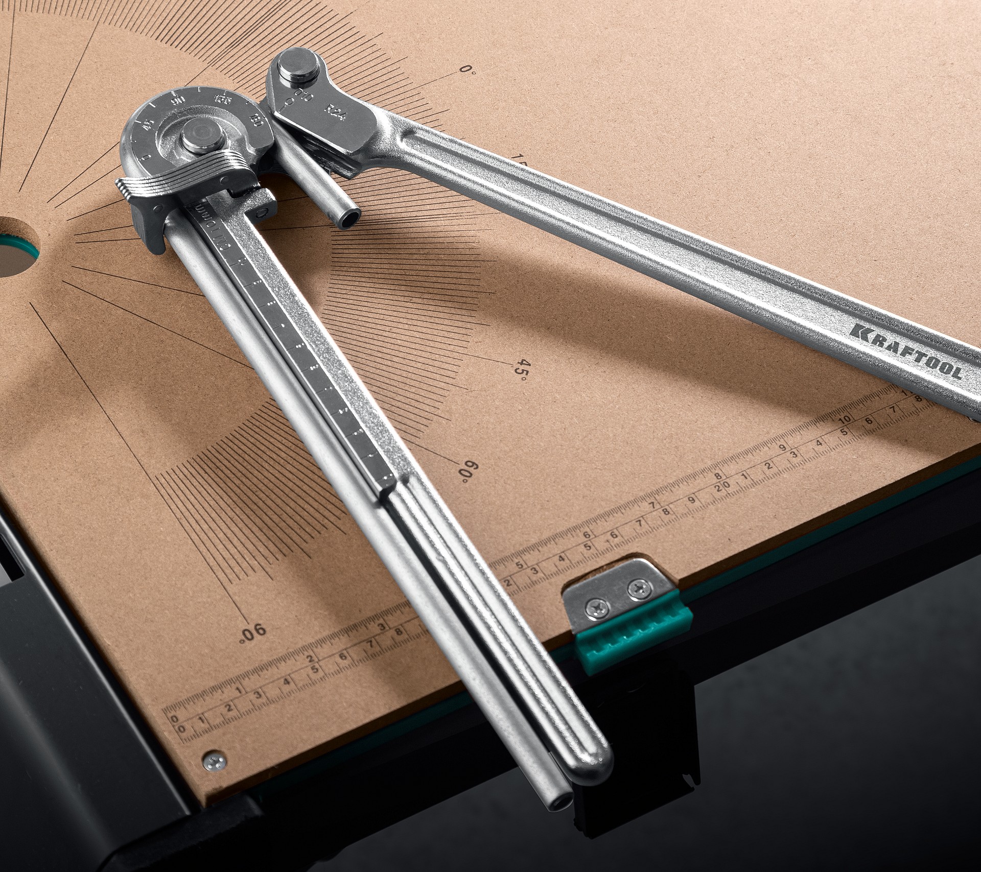 KRAFTOOL Кованый рычажный трубогиб для нержавеющей стали (23508-10)