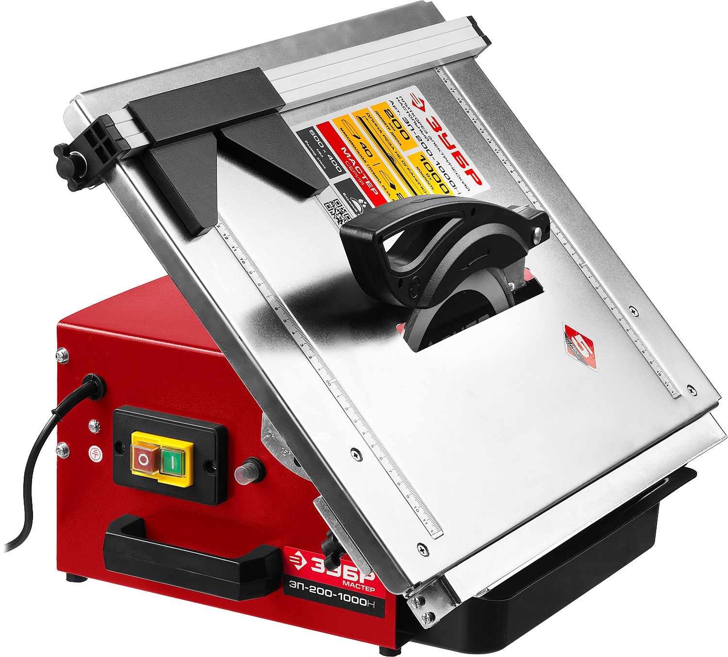 ЗУБР d 200 мм, 1000 Вт, настольный электрический плиткорез (ЭП-200-1000Н)