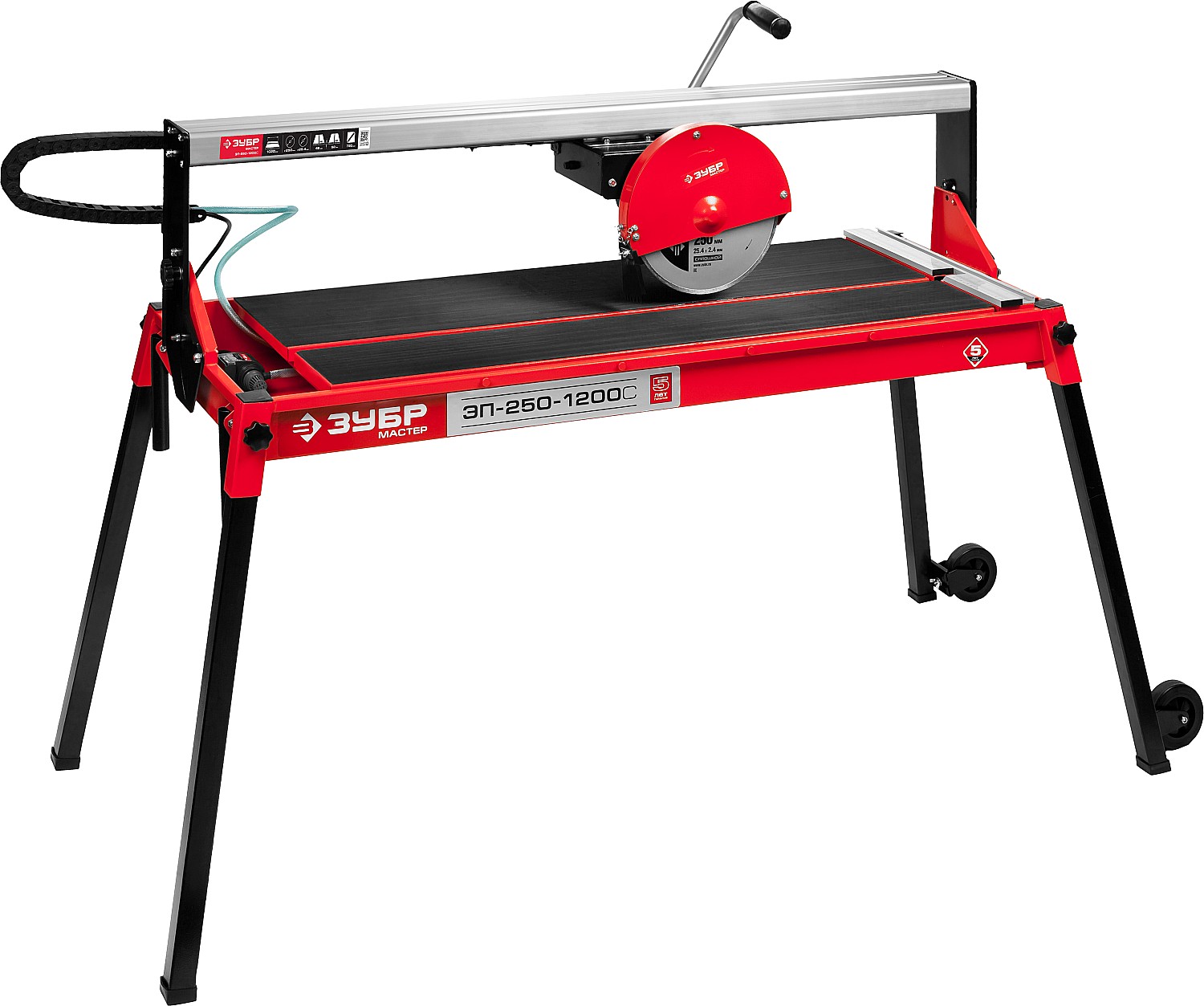 ЗУБР 1020 мм, d 250 мм, 1200 Вт, электрический плиткорез (ЭП-250-1200С)