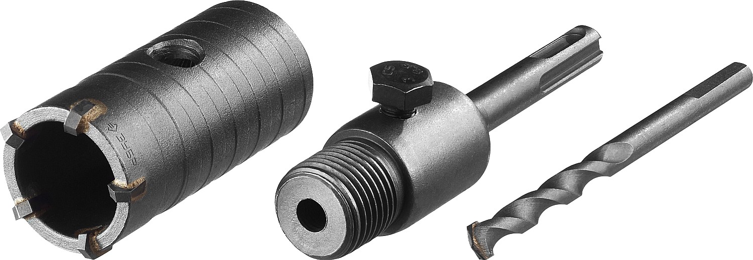 ЗУБР 35 мм, SDS - Plus, 5Т, коронка по бетону с оснасткой (29211-35)