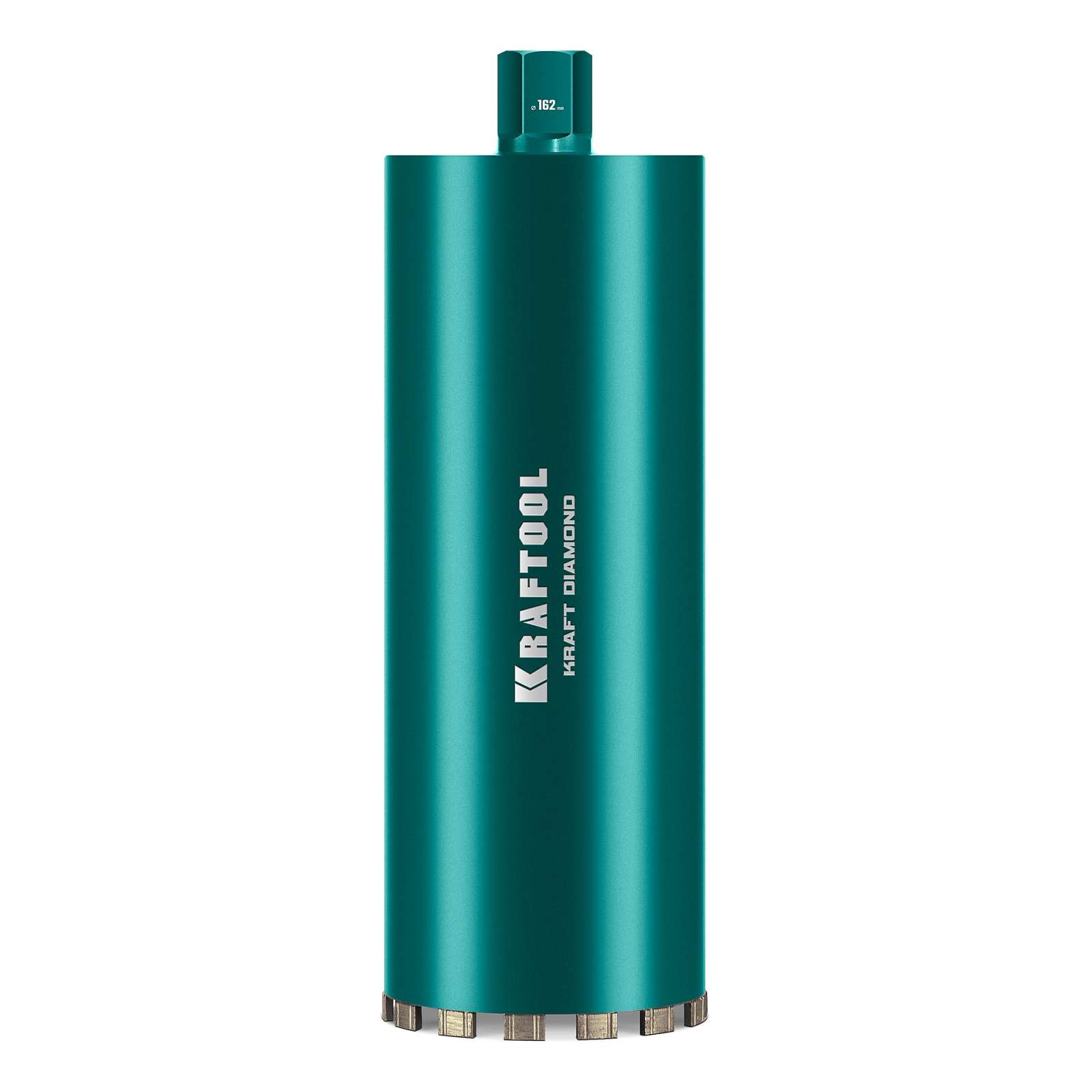 KRAFTOOL DIAMOND 162 мм (450 мм, 1 1/4″, лазерная сварка сегментов), Алмазная Коронка по железобетону (29825-162)