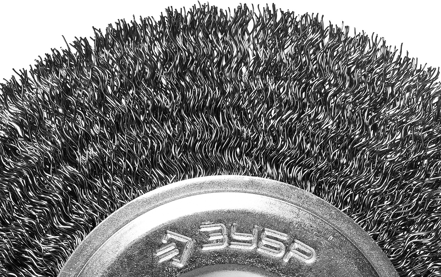 ЗУБР 150 х 12.7 мм, витая, стальная проволока 0.3 мм, дисковая щетка-крацовка для точильно-шлифовального станка, Профессионал (35185-150)