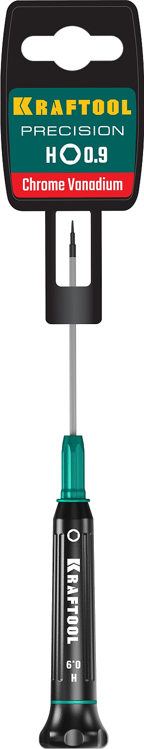 KRAFTOOL Precision, Hex0.9, отвертка для точных работ (25685-0.9)