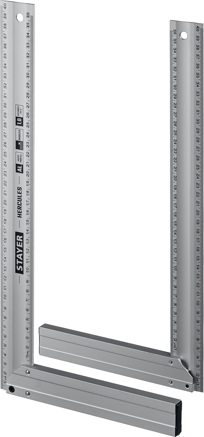 STAYER 400 мм, жесткий столярный угольник, Professional (3432-40)