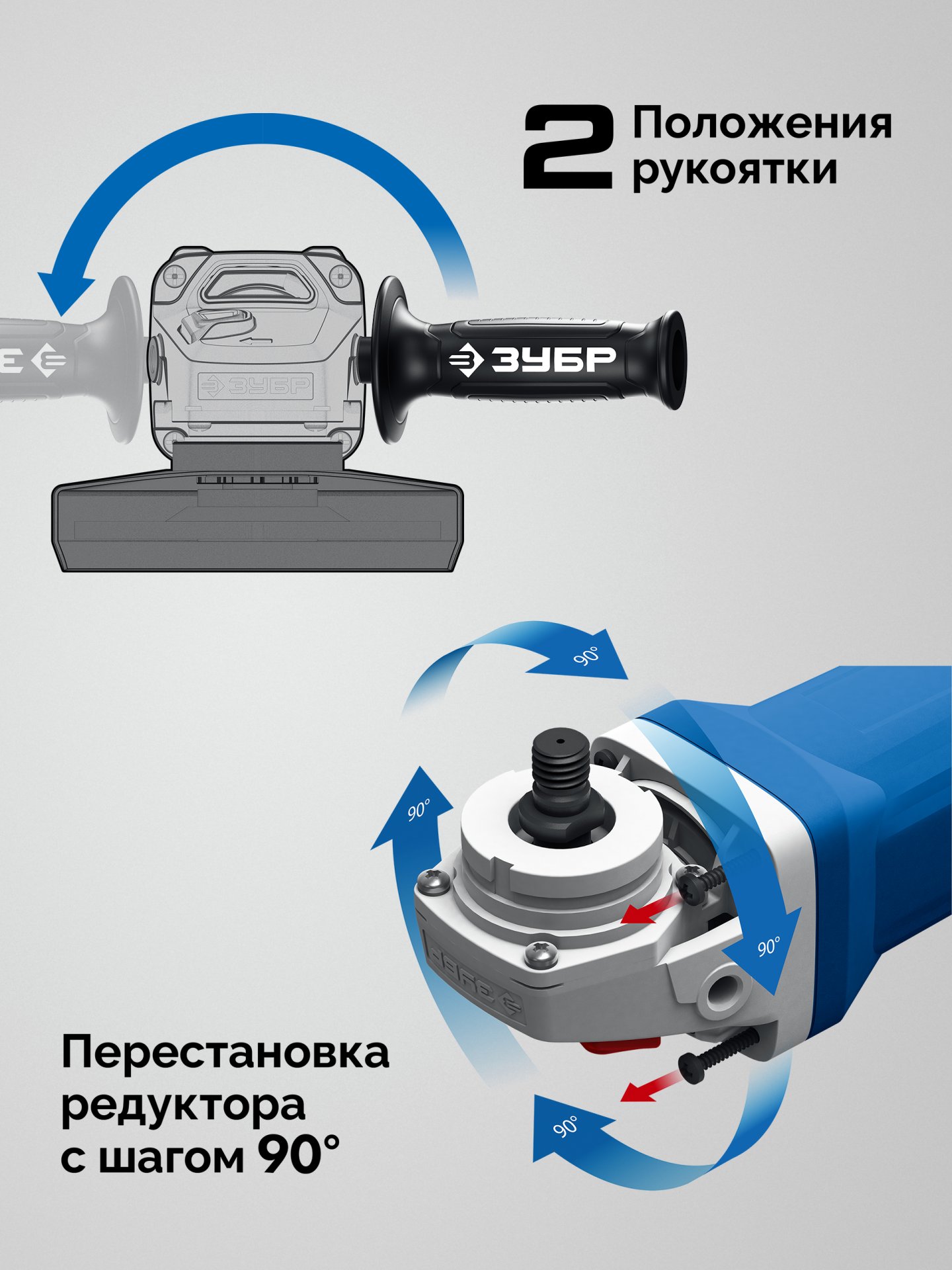 ЗУБР 20 В, d125 мм, 2 АКБ LMS (4 А·ч), бесщеточная УШМ, сумка, Профессионал (AB-125-1000-42)