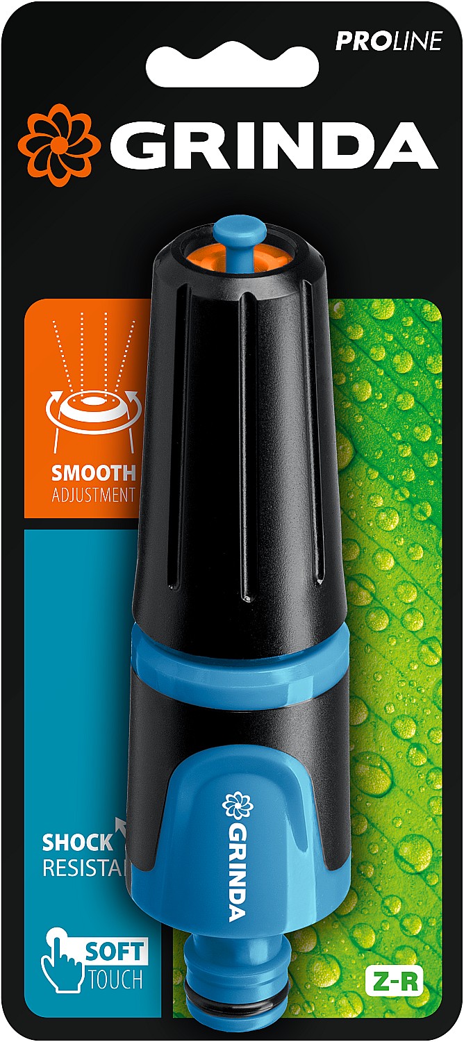 GRINDA Z-R, плавная регулировка, двухкомпонентный, поливочный наконечник, PROLine (429177)