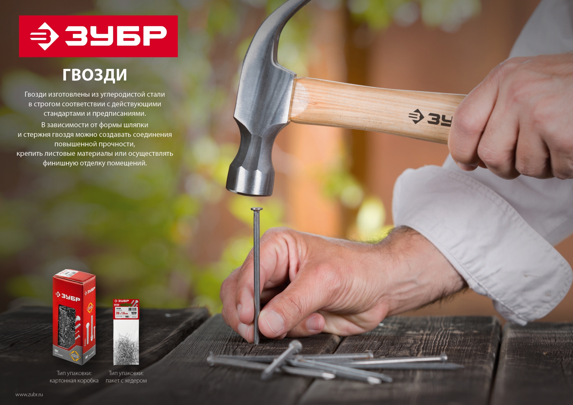 ЗУБР 50 x 1.8 мм, цинк, 100 г, финишные гвозди (305316-18-050)