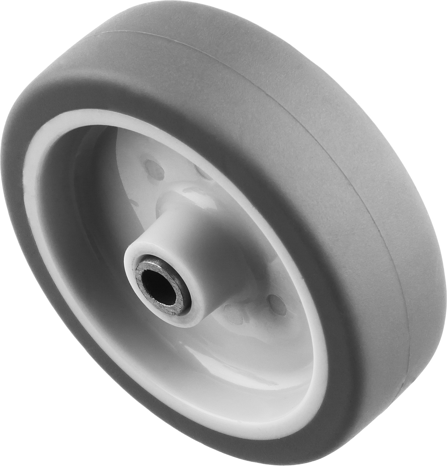 ЗУБР d 75 мм, г/п 60 кг, резина/полипропилен, термопластичное колесо, Профессионал (30946-75)