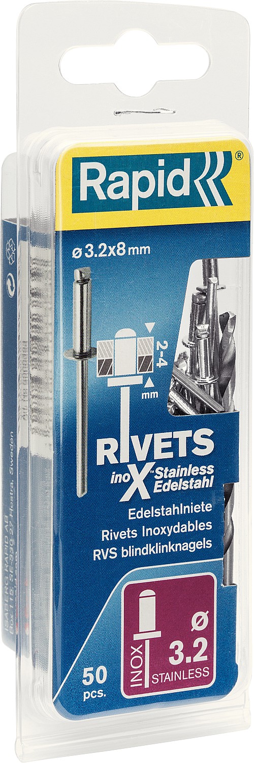 RAPID 3.2 х 8 мм, 50 шт, нержавеющая заклепка (5000393)