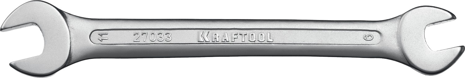 KRAFTOOL 9 х 11 мм, рожковый гаечный ключ (27033-09-11)
