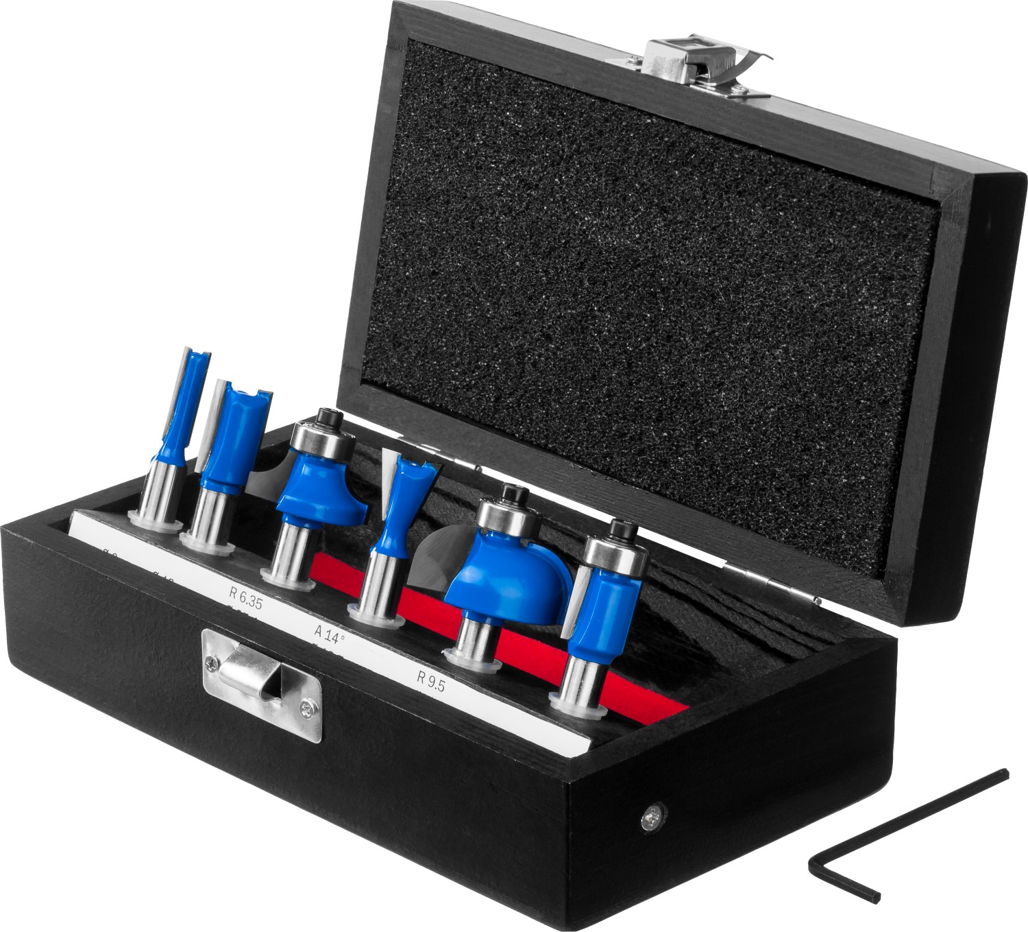 ЗУБР 6 шт, набор профильных фрез по дереву, Профессионал (28795-H6)