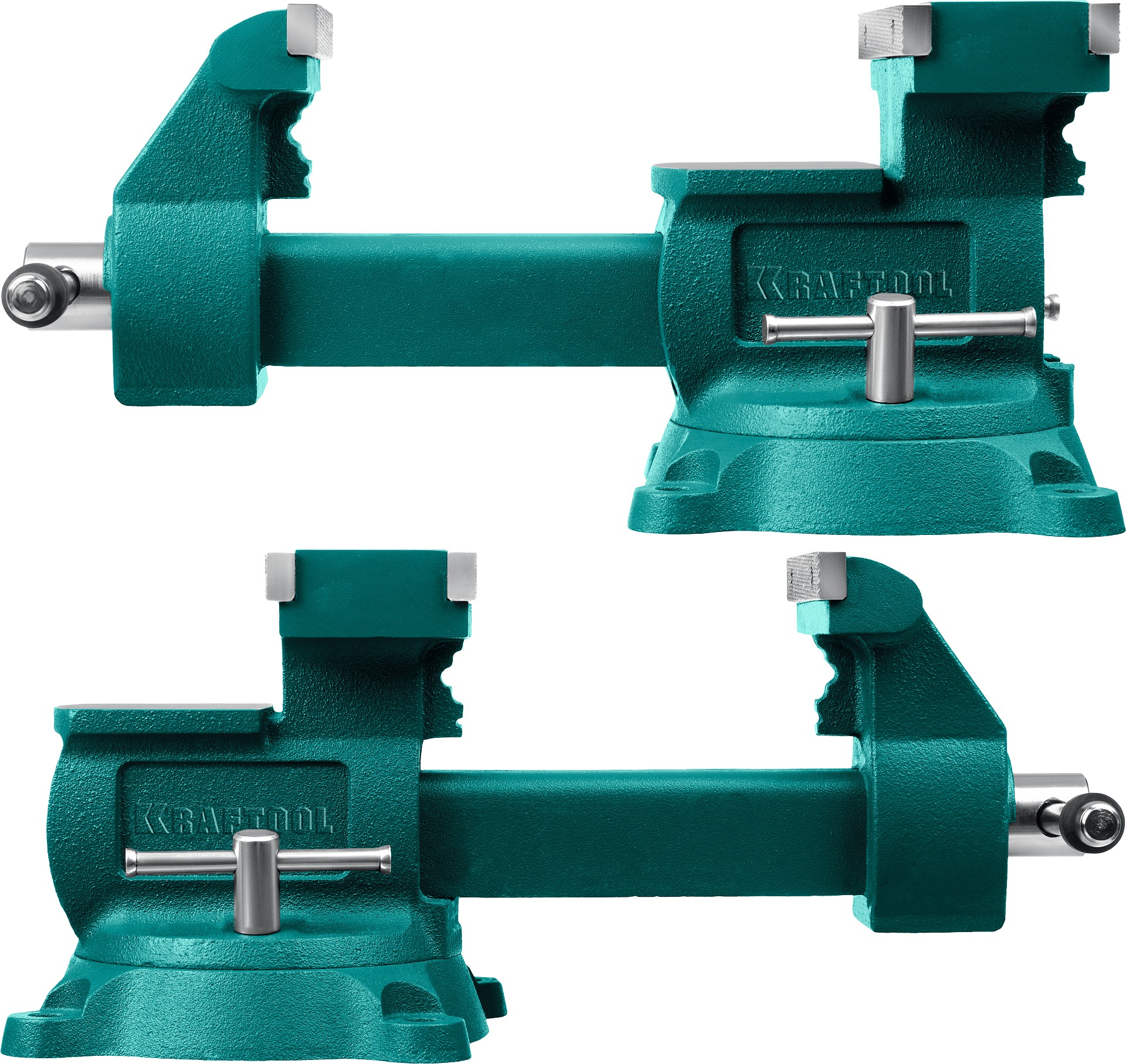 KRAFTOOL Reversible 200 мм, расход 368 мм, Слесарные тиски (32705-200)