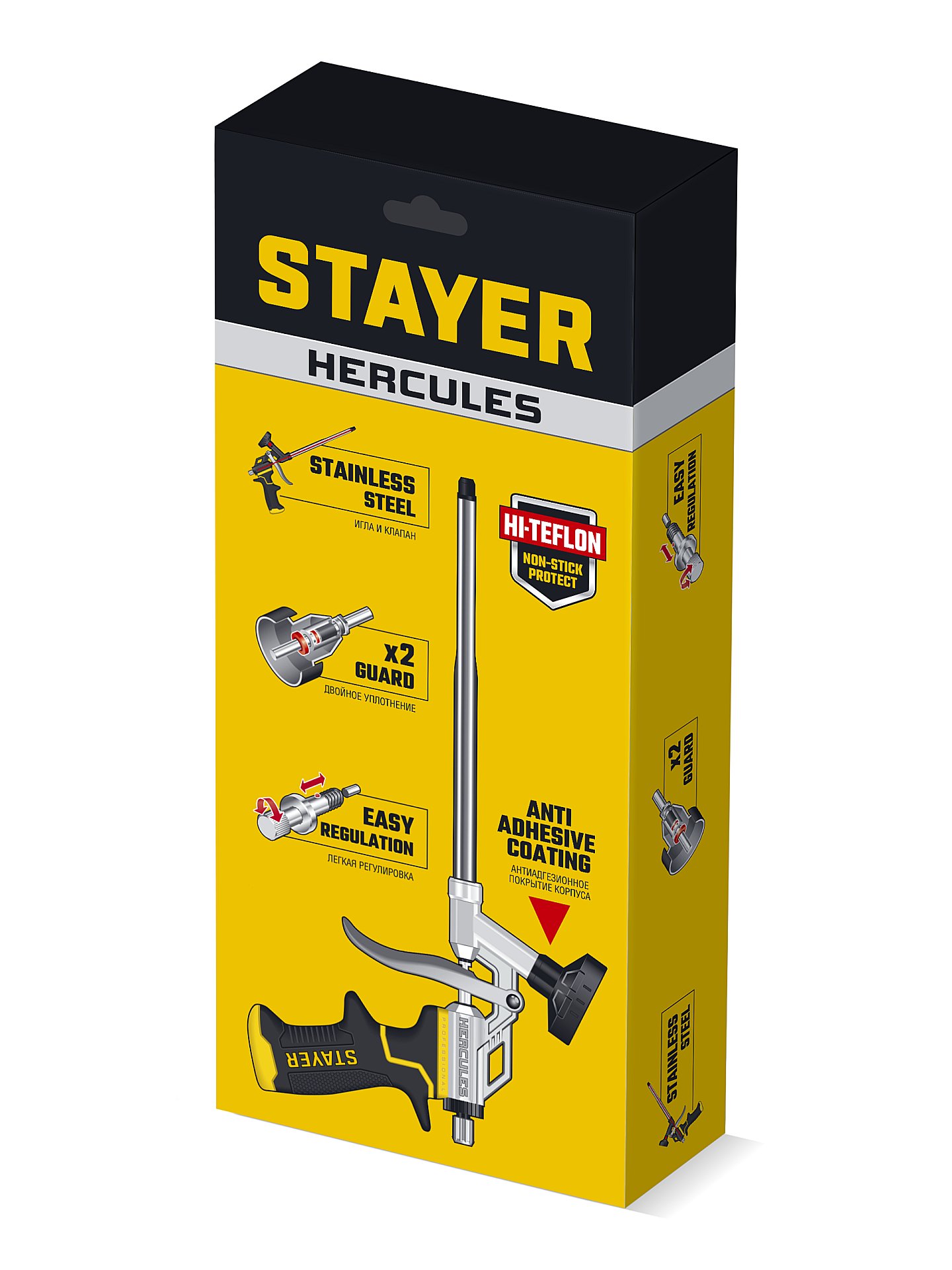 STAYER HERCULES, тефлоновый пистолет для монтажной пены (06861)