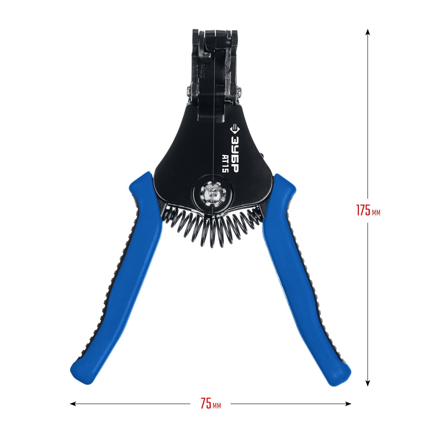 ЗУБР АT-15, 0.5 - 6 мм2, полуавтоматический стриппер, Профессионал (22685)
