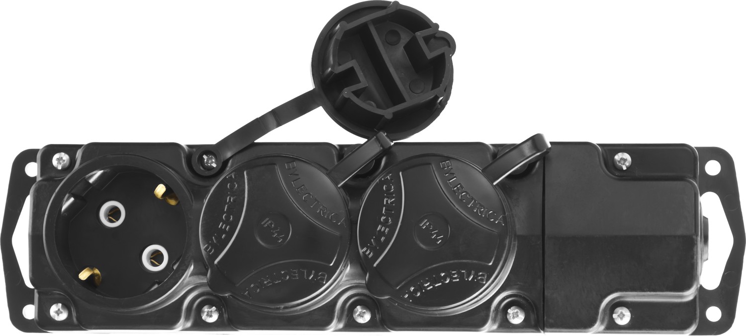 СИБИН 3 гнезда, IP44 колодка для удлинителя (55114-3)