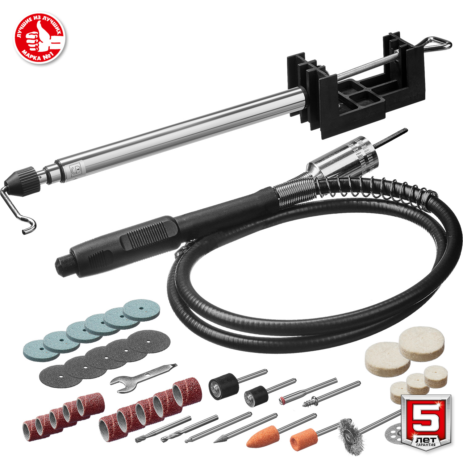 ЗУБР 160 Вт, d 3.2 мм, 41 предмет, электрический гравер, кейс (ЗГ-160 КН41)