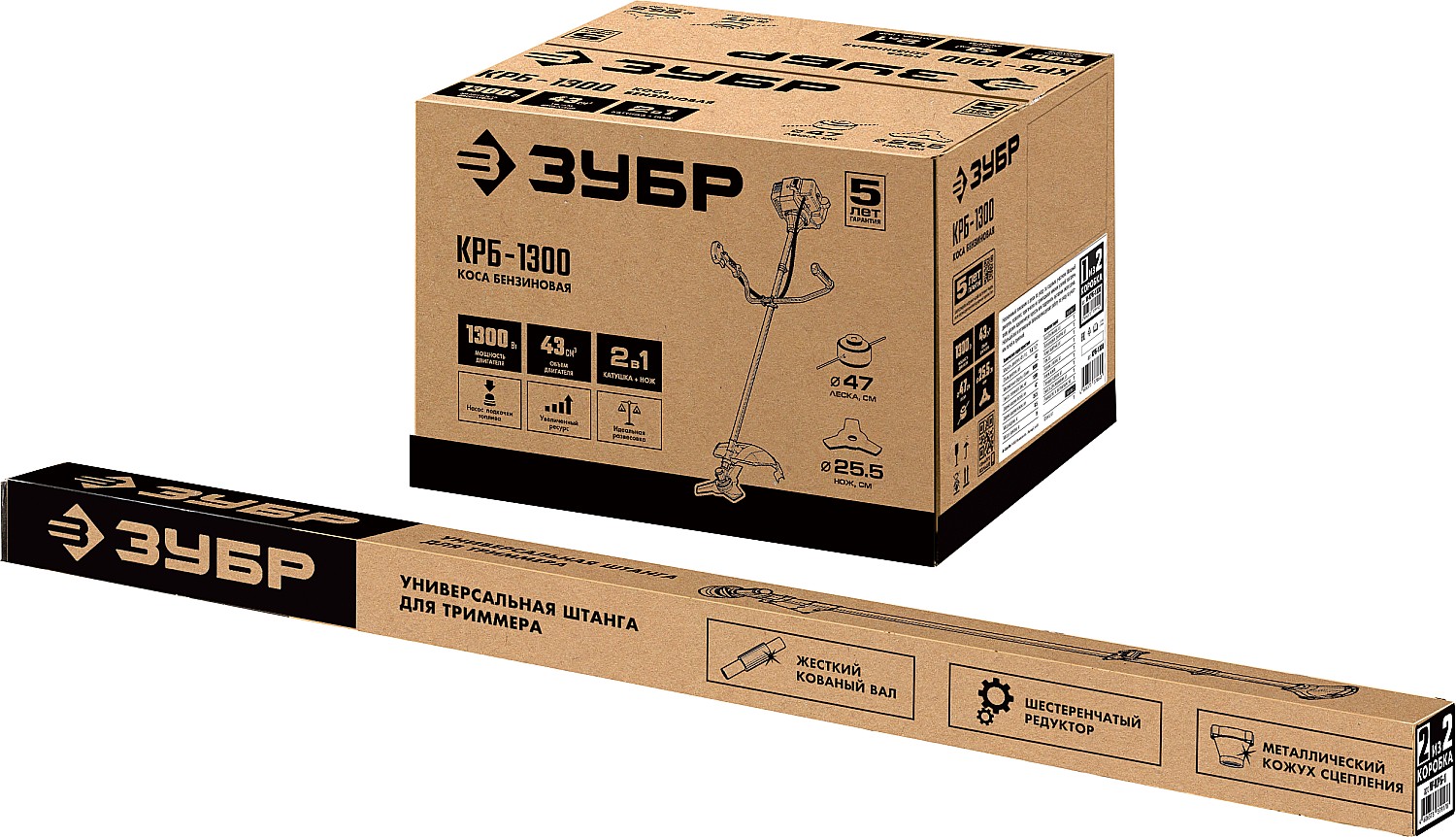 ЗУБР 1.3 кВт, бензиновый триммер (КРБ-1300)