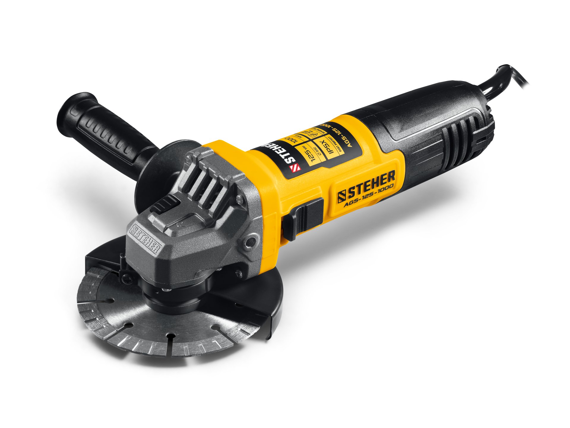 STEHER d 125 мм, 1000 Вт, УШМ (AGS-125-1000)