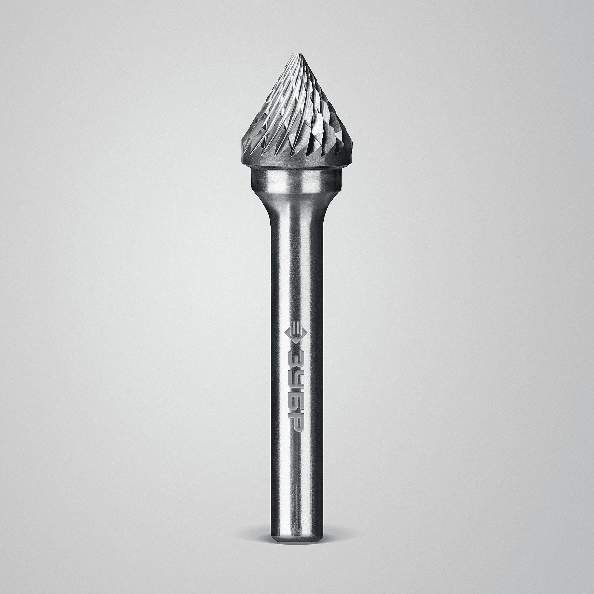 ЗУБР 12х10 мм, тип J (зенкер с вершиной 60°), хв-к 6 мм, твердосплавная борфреза, ПРОФЕССИОНАЛ (28808-12-10)