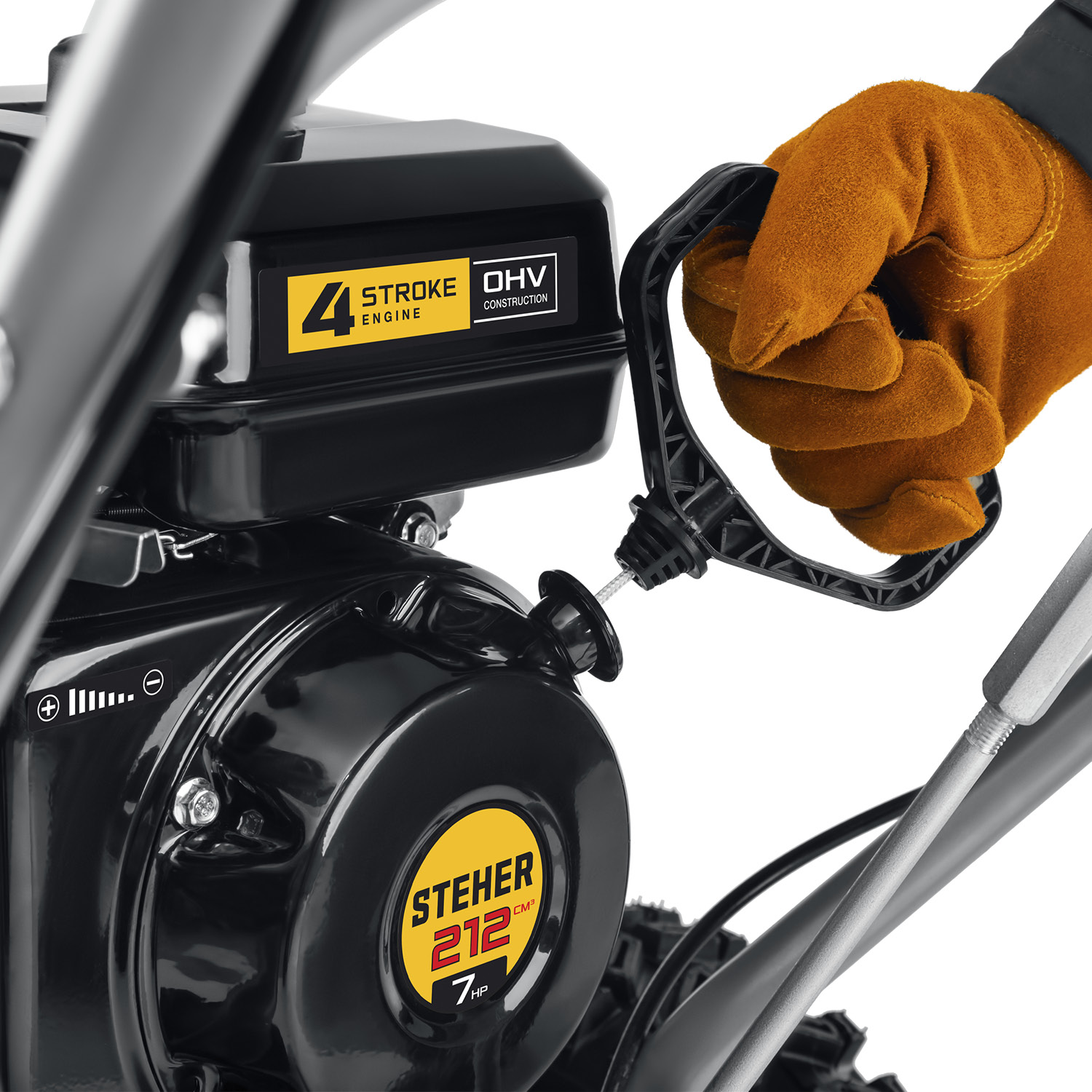 STEHER 56 см, бензиновый снегоуборщик с электростартером, EXTREM (GST-756E)