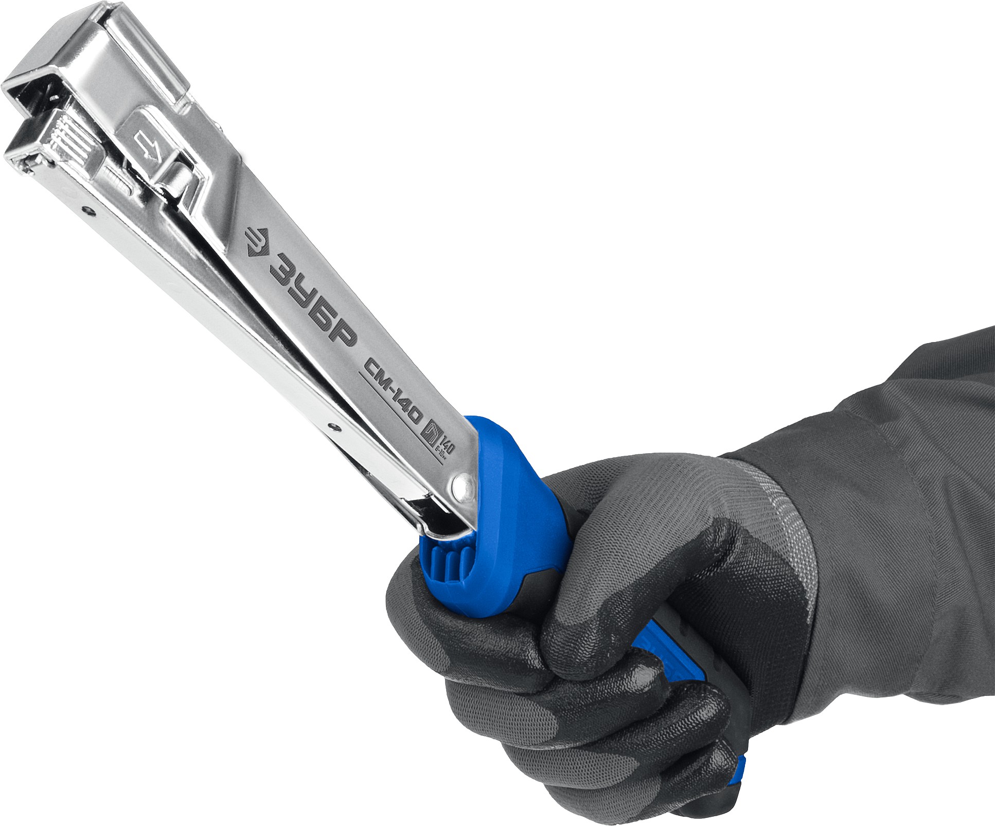 ЗУБР СМ-140, тип 140 (G/11/57) 20GA (6 - 10 мм), высокоскоростной стальной скобозабиватель (31542)