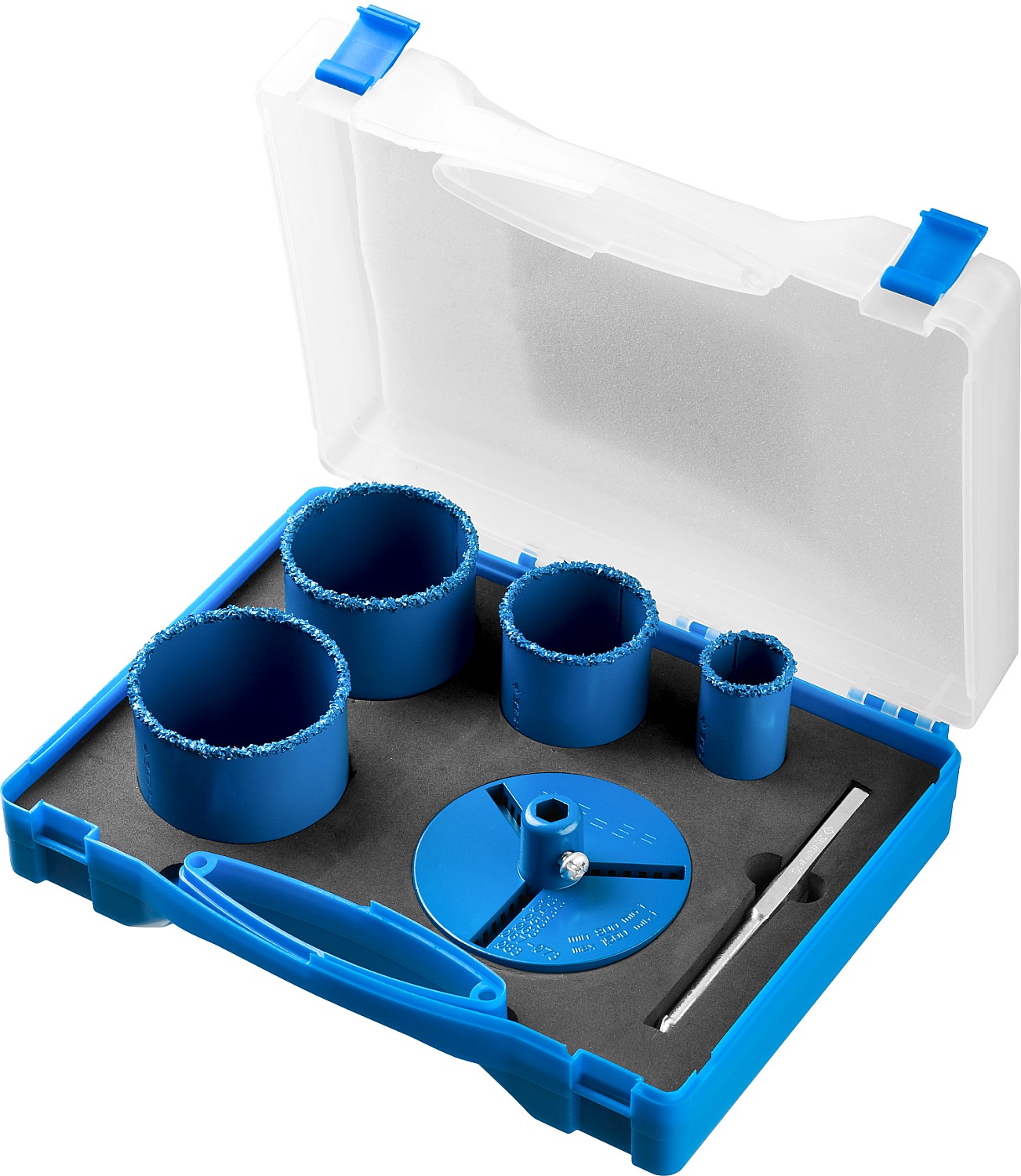 ЗУБР 6 шт, 33, 53, 67, 73 мм, карбид вольфрама, набор кольцевых коронок, Профессионал (33350-H6)