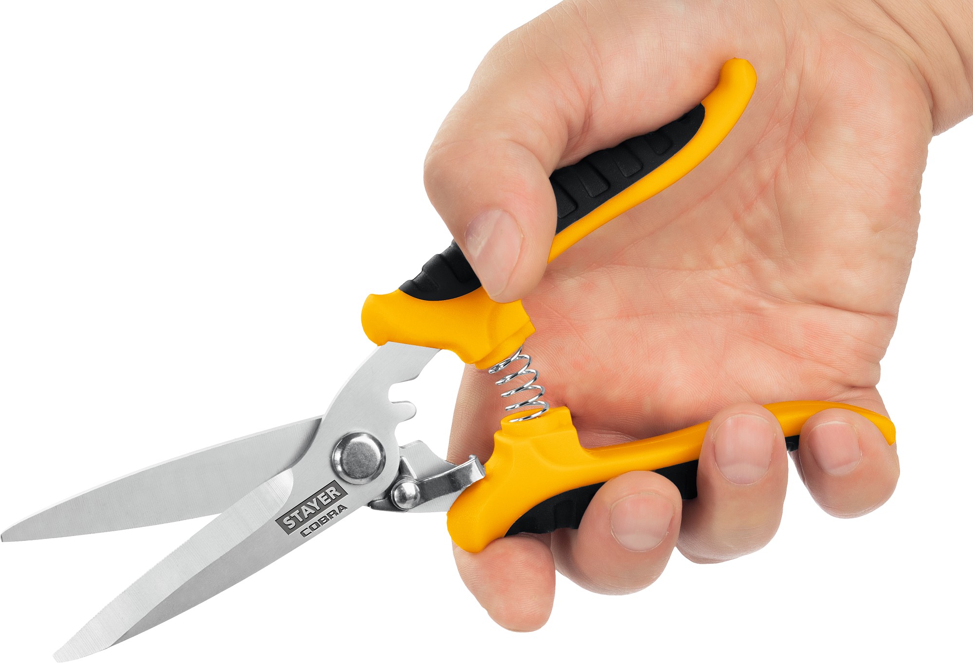 STAYER COBRA, 200 мм, Универсальные технические ножницы, Professional (23227)