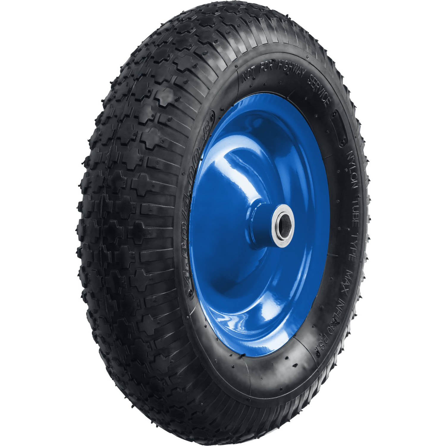 ЗУБР КПВ-2, 4″ х 380 мм, для тачки (арт. 39913), стальной диск, подшипник - 20 мм, пневматическое колесо, Профессионал (39902-2)