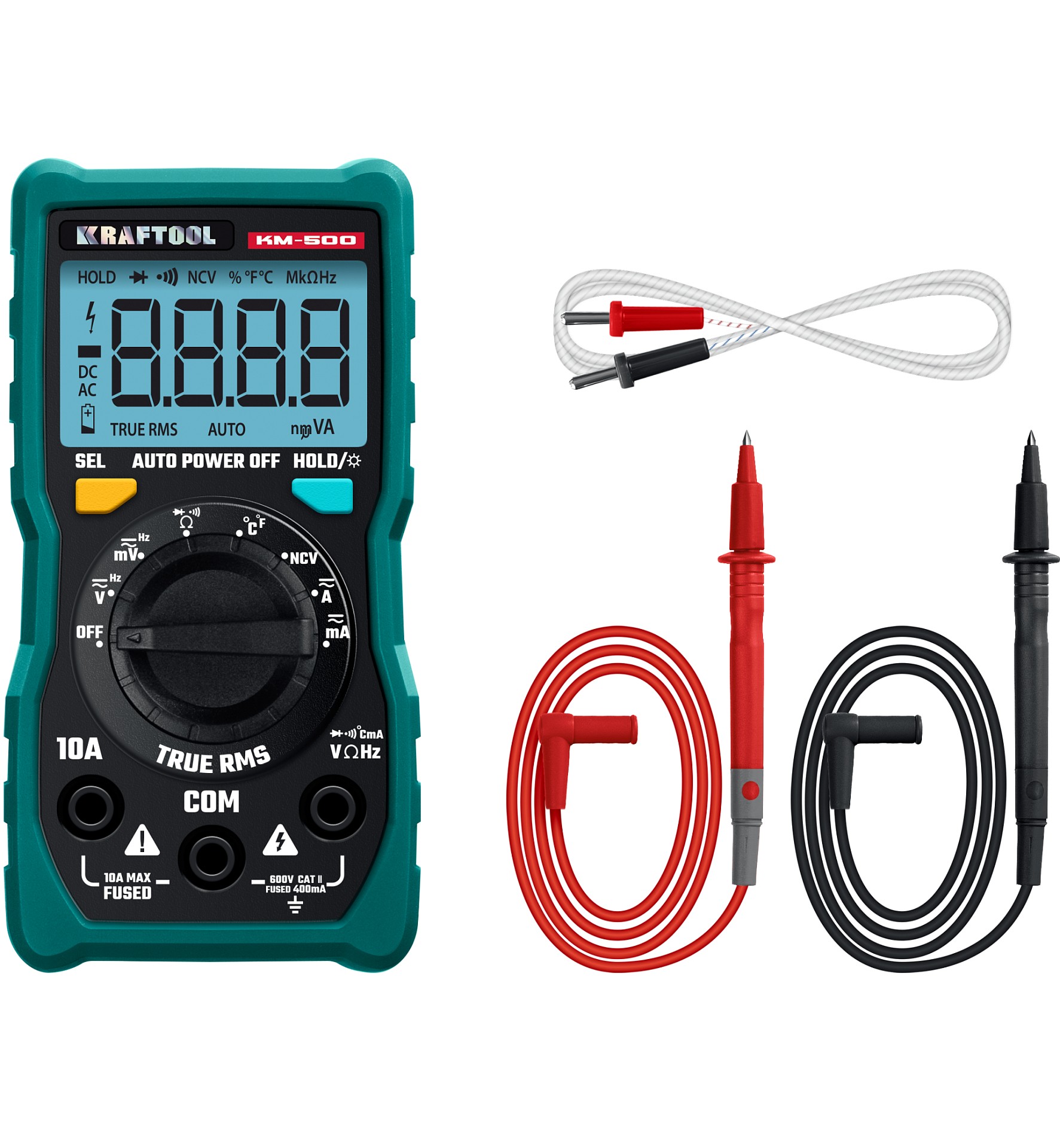 KRAFTOOL KM-500 цифровой мультиметр (59856)