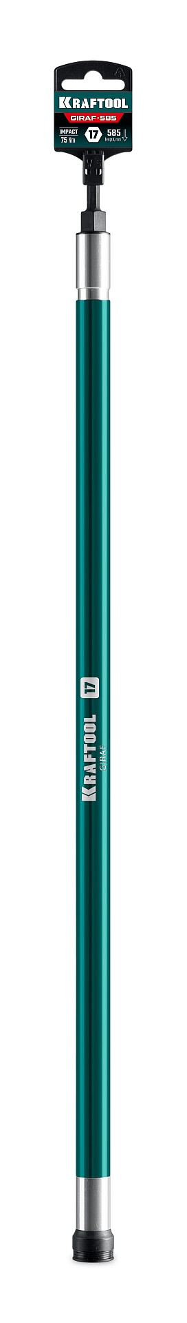 KRAFTOOL X-DRIVE LONG, 17 мм (М10), 585 мм, экстрадлинная ударная бита с торцовой головкой (26198-17)