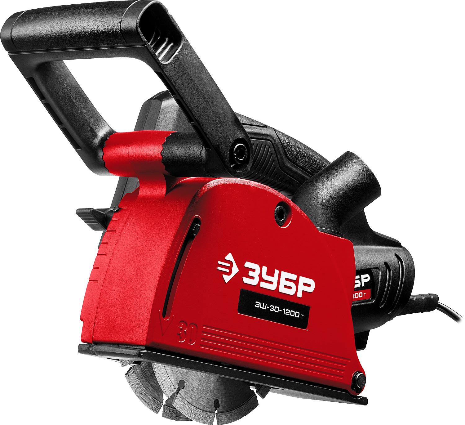 ЗУБР d 125 мм, 1200 Вт, 30 мм, штроборез (бороздодел) (ЗШ-30-1200 Т)