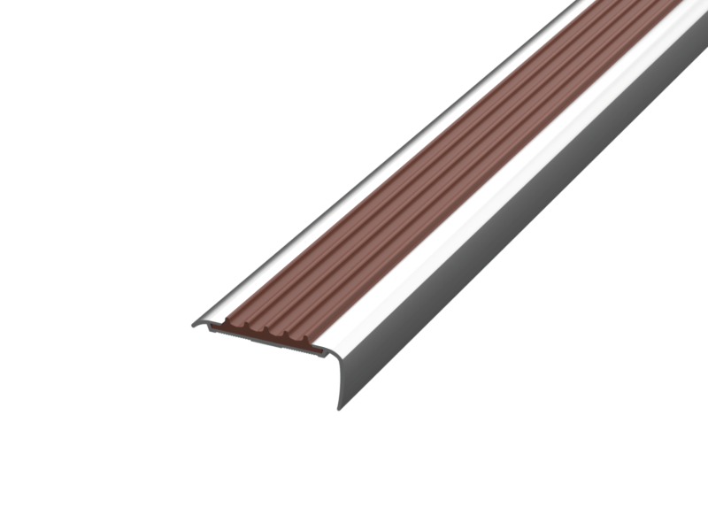 Алюминиевый угол-порог АУ-50 Евро, Коричневый 2500мм