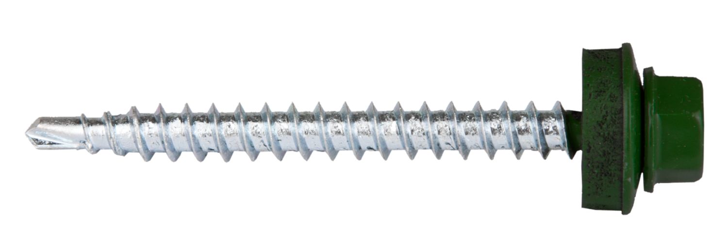 ЗУБР СКД 6005, 50 х 4.8 мм, зелёный насыщ., 250 шт (1,8 кг.), кровельный саморез, Профессионал (4-300315-48-050-6005)