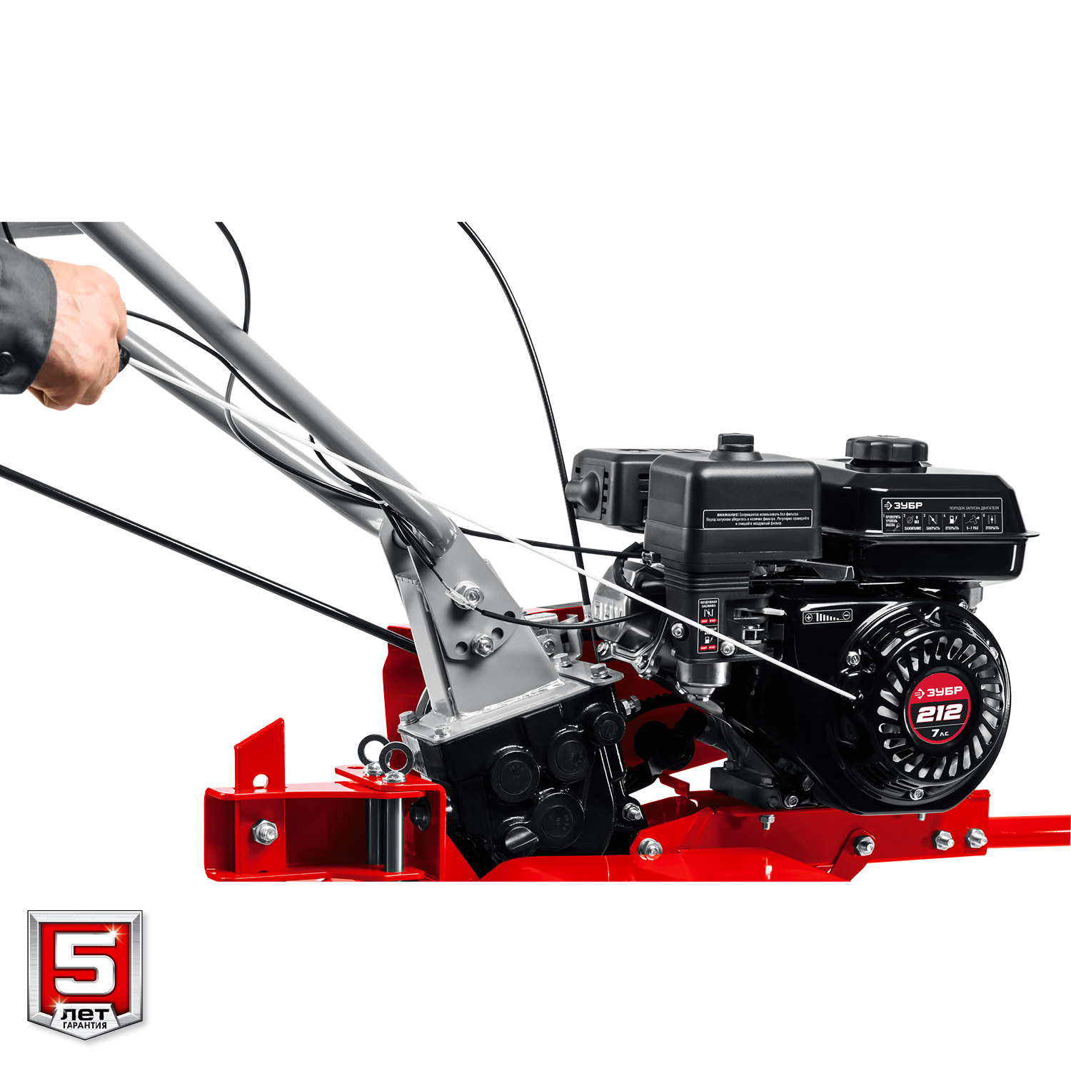 ЗУБР увеличенные колеса, 7 л.с., мотоблок (МТБ-300 У)