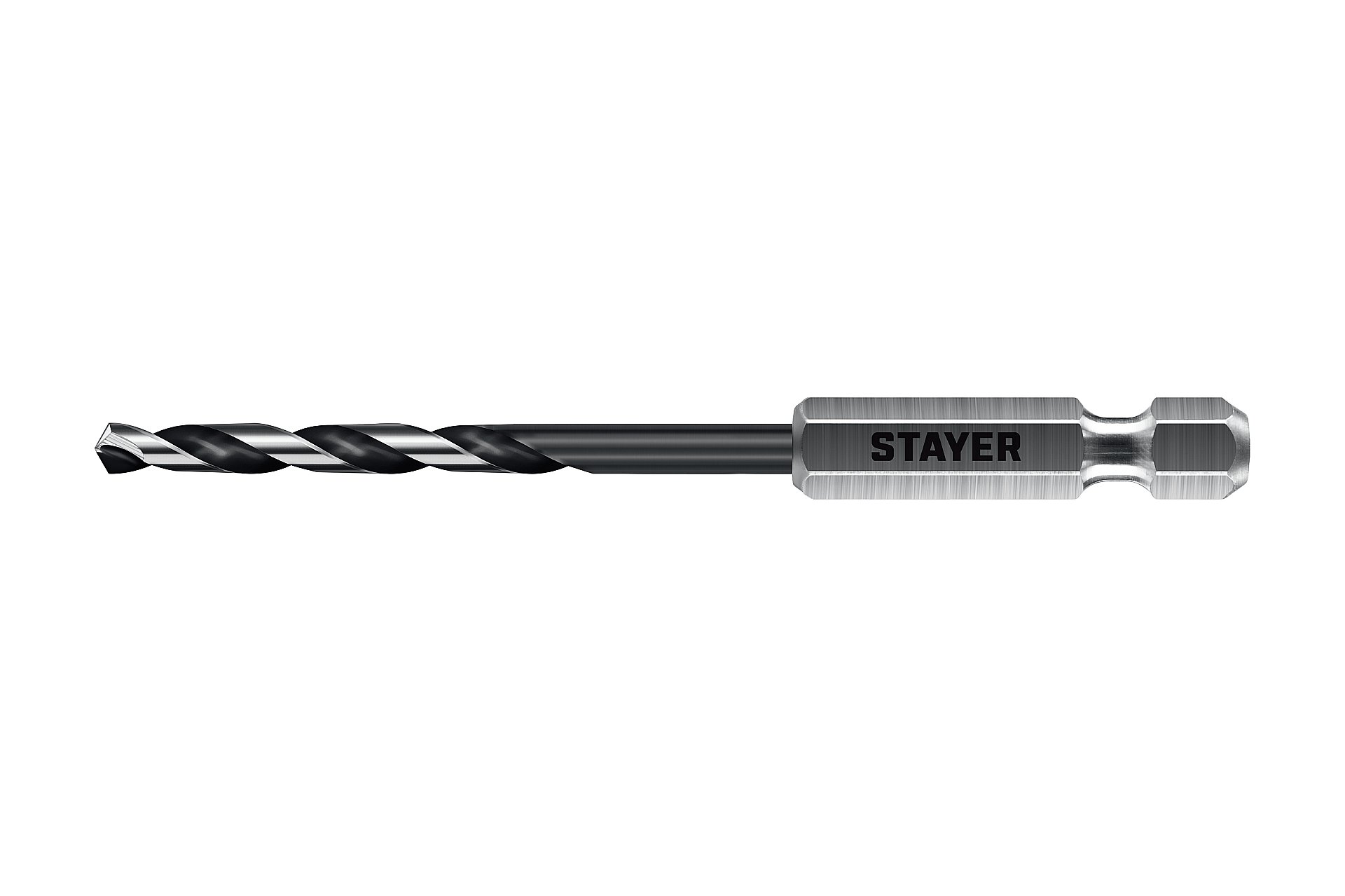 STAYER НЕХ-1/4″, d 3.0 х 84 мм, сверло по металлу для винтовёртов и шуруповертов IMPACT READY (29603-3)