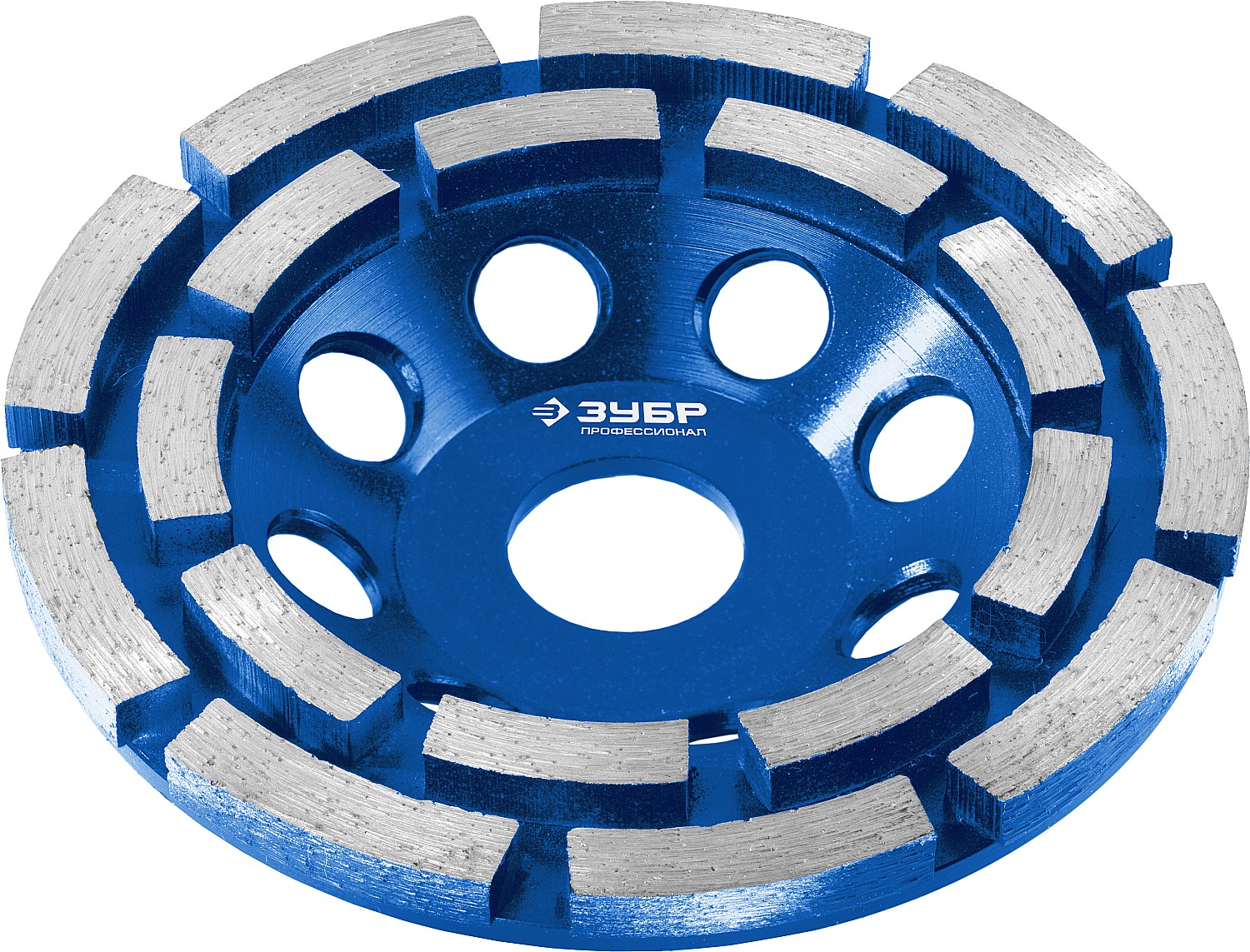 ЗУБР d 115 мм, двухрядная алмазная шлифовальная чашка, Профессионал (33372-115)