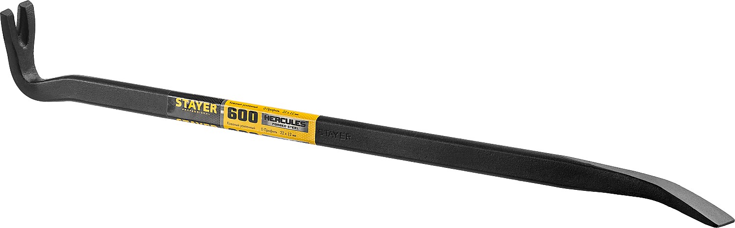 STAYER Hercules, 600 мм, 22 х 12 мм, усиленный лом-гвоздодер, Professional (21643-60)