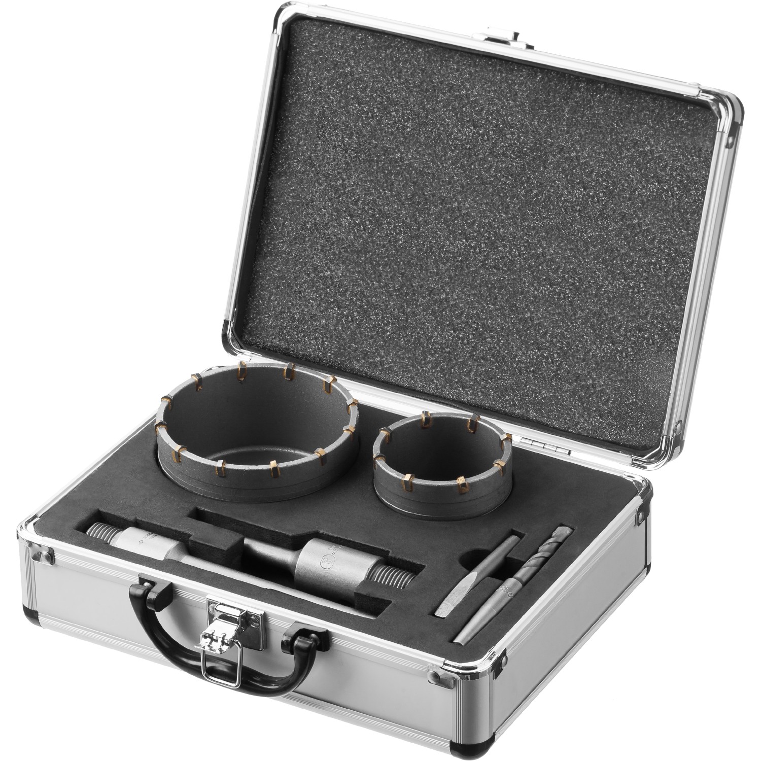 ЗУБР d 68, 100 мм, Alu кейс, набор коронок по бетону с оснасткой, Профессионал (29185-H2-2)