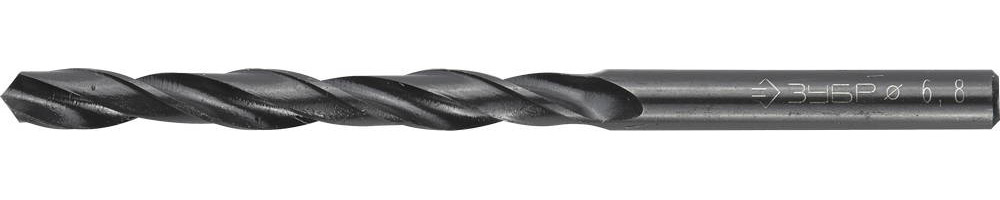ЗУБР Техник, 6.8 х 109 мм, сталь Р4М2, класс В, сверло по металлу (4-29605-109-6.8)