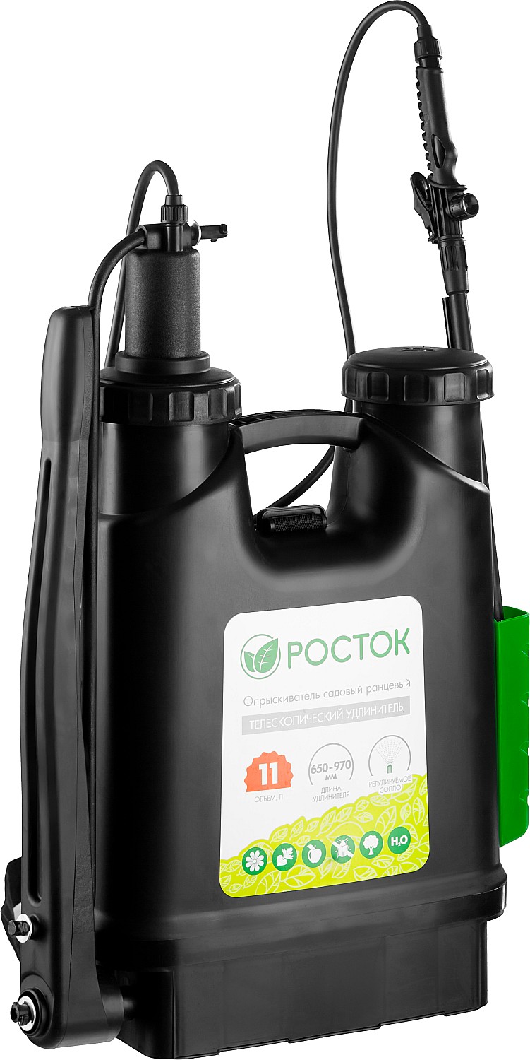 РОСТОК RK-11, 11 л, с телескопическим удлинителем, ранцевый опрыскиватель (425219)